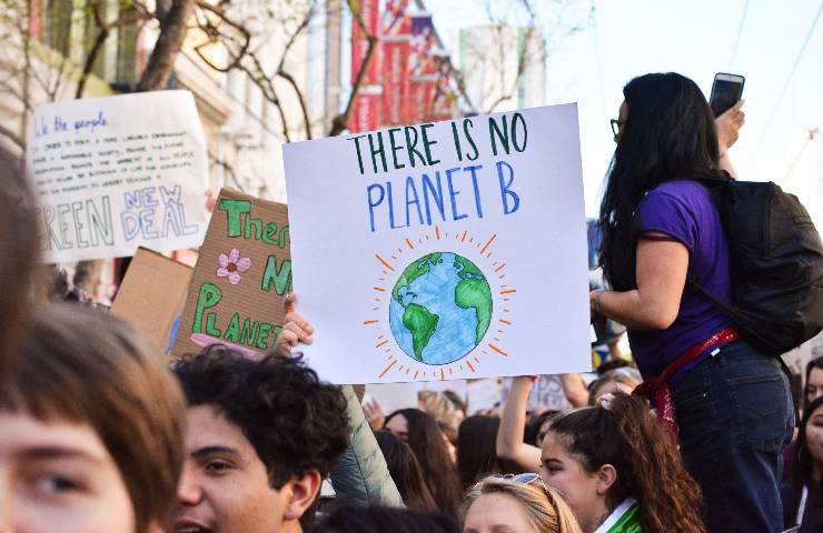 Manifestazione cambiamento climatico 